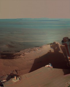 Snapshot taken by my cousin, Opportunity. [Photo credit: news.discover.com]